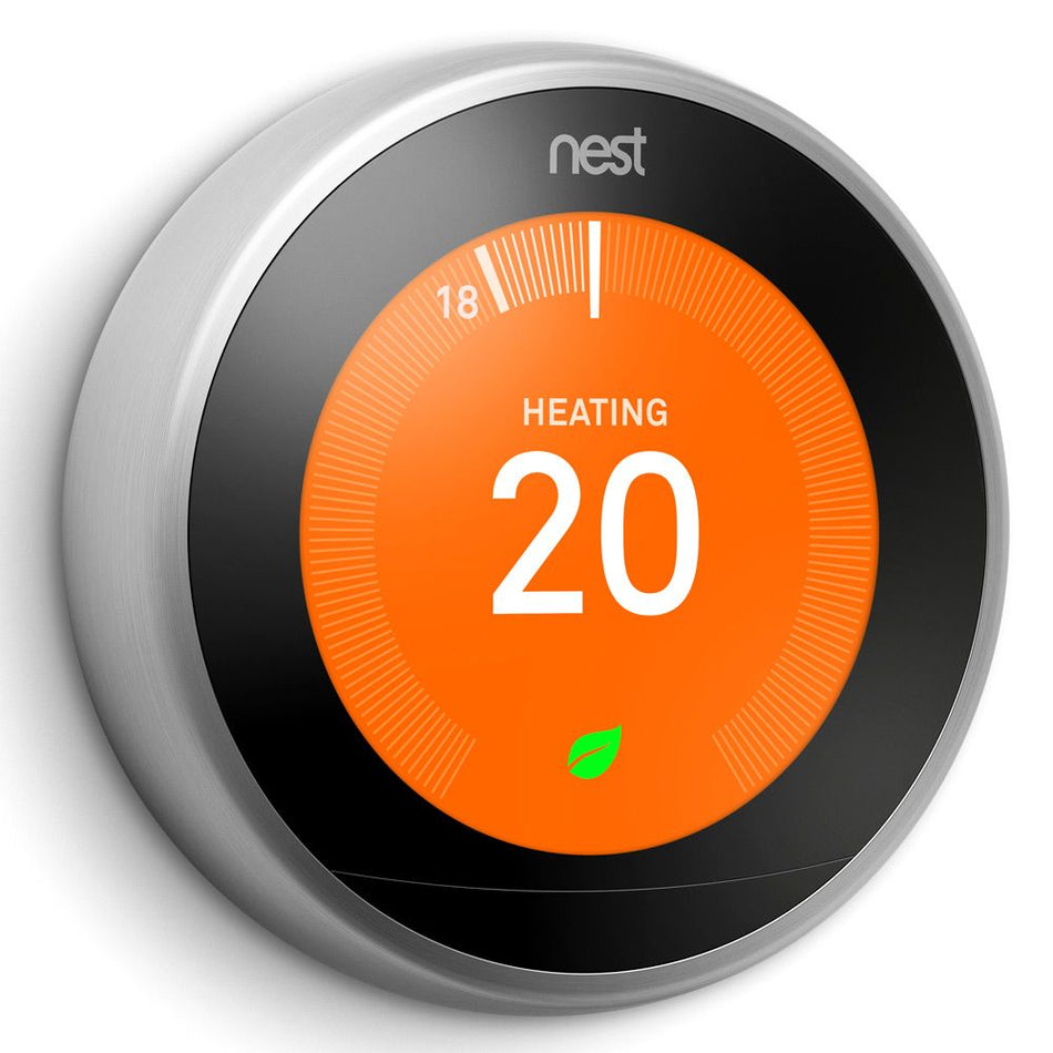 Google Nest 3rd Generation Stainless Steel Smart Thermostat