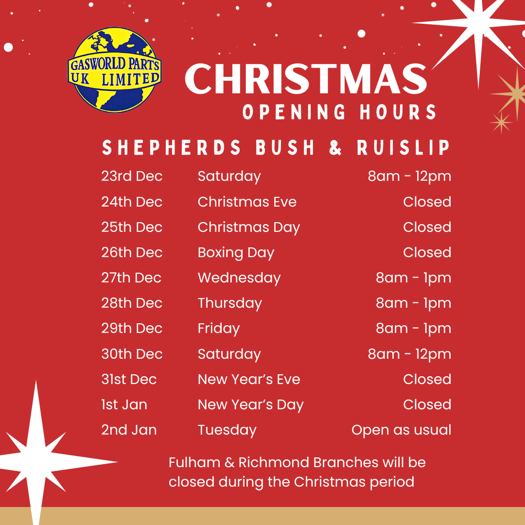 🎄✨ Gasworld Parts Christmas Opening Hours🎅❄️