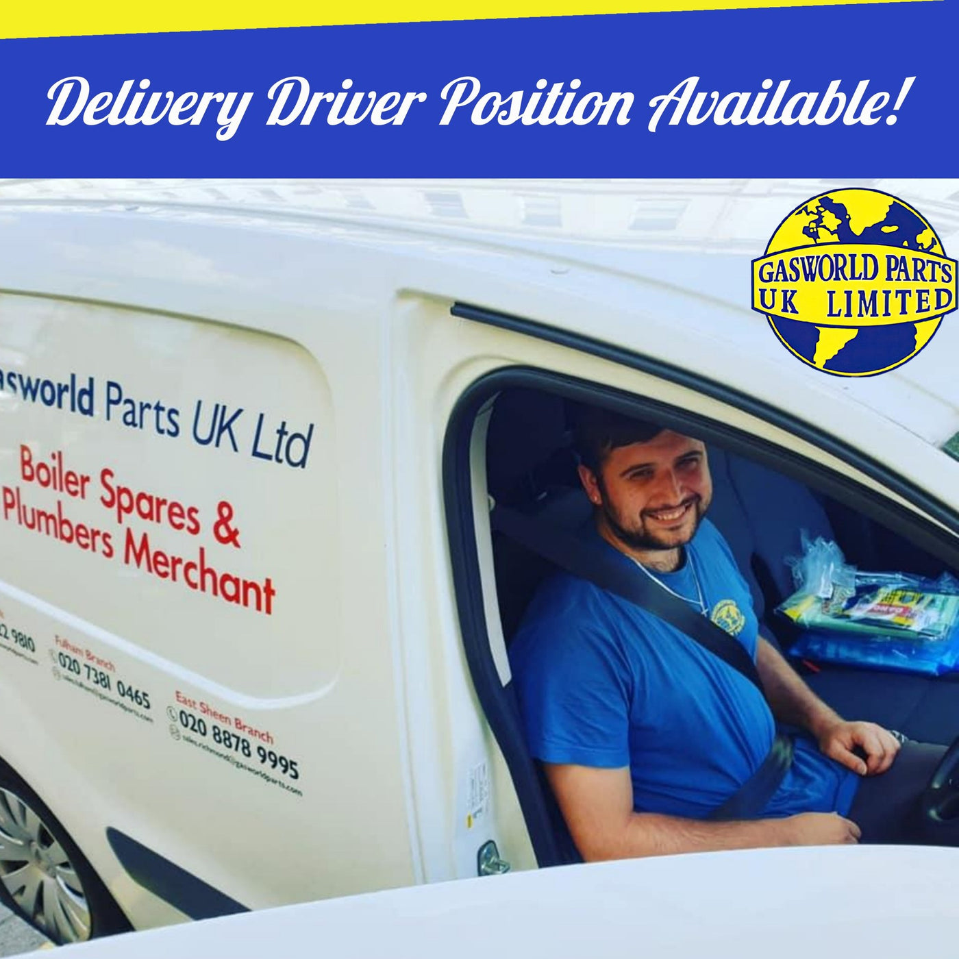 Delivery Driver Position Available!