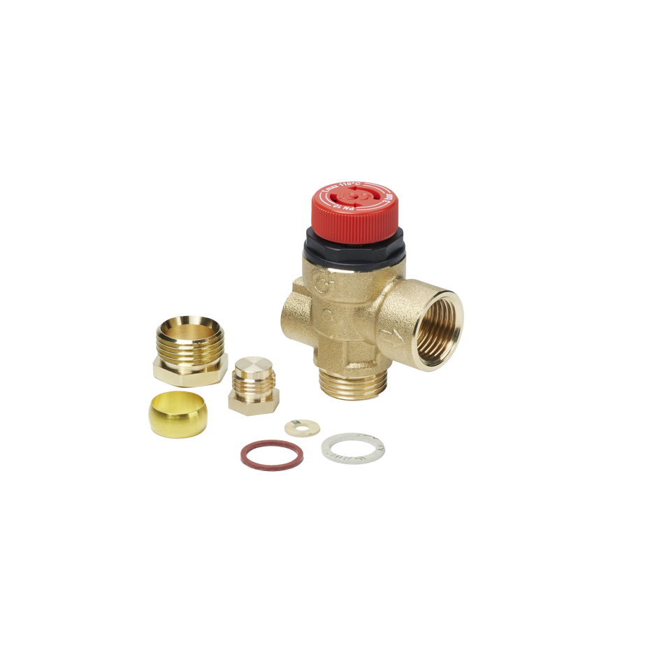 Worcester 87161424160 Pressure Relief Valve 1/2 x 15mm x 1/8