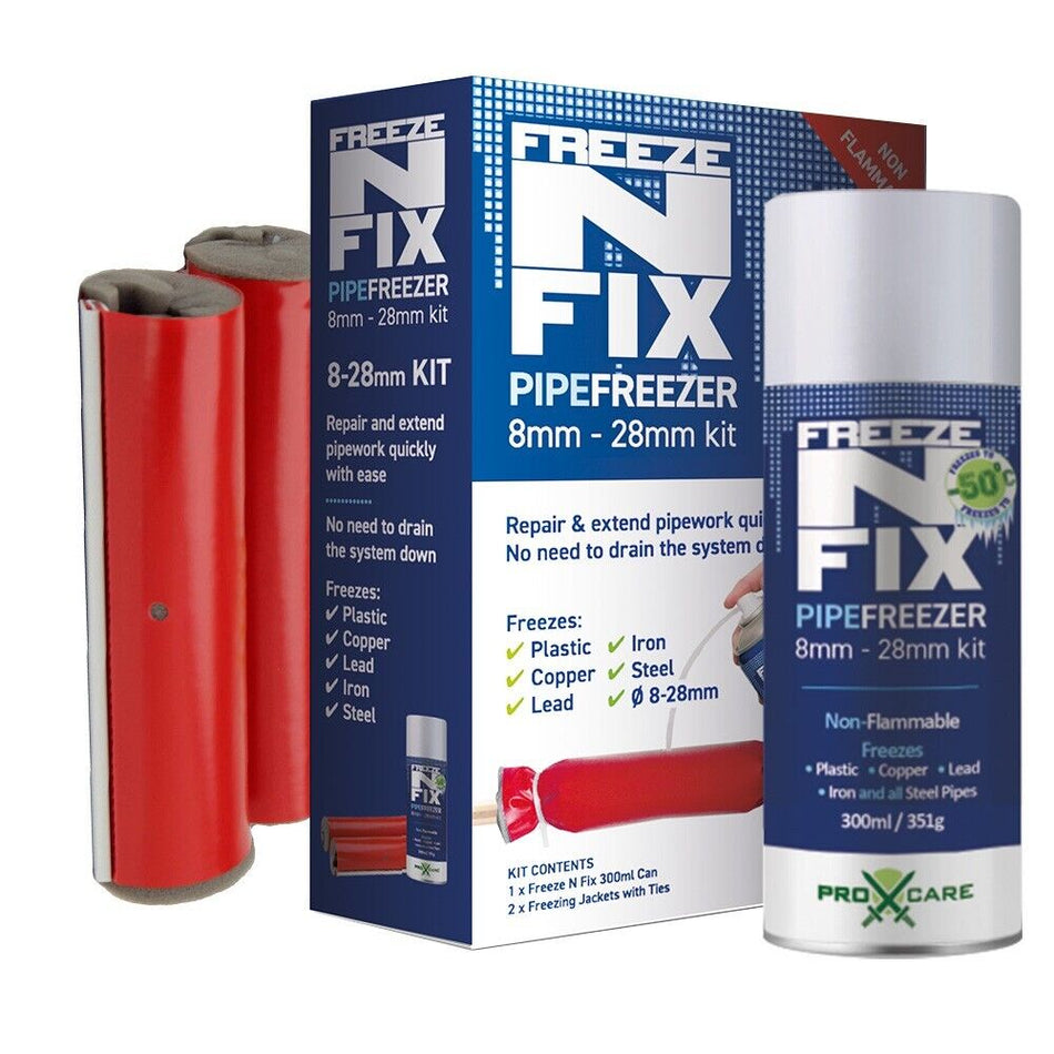 Freeze N Fix 8mm - 28mm Pipe Freezing Kit