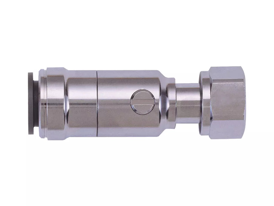 JG Speedfit 15mm x 1/2" Service Valve with Tap Connector (Chrome Plated) 15PTSV