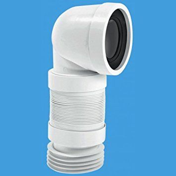 McAlpine 90° Adjustable Length WC Connector WC-CON8F18